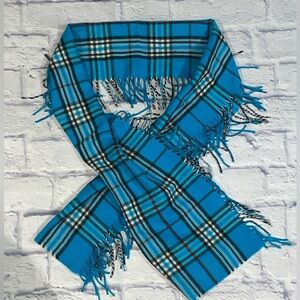 Cashmink V. FRAAS Blue Plaid Women's Scarf